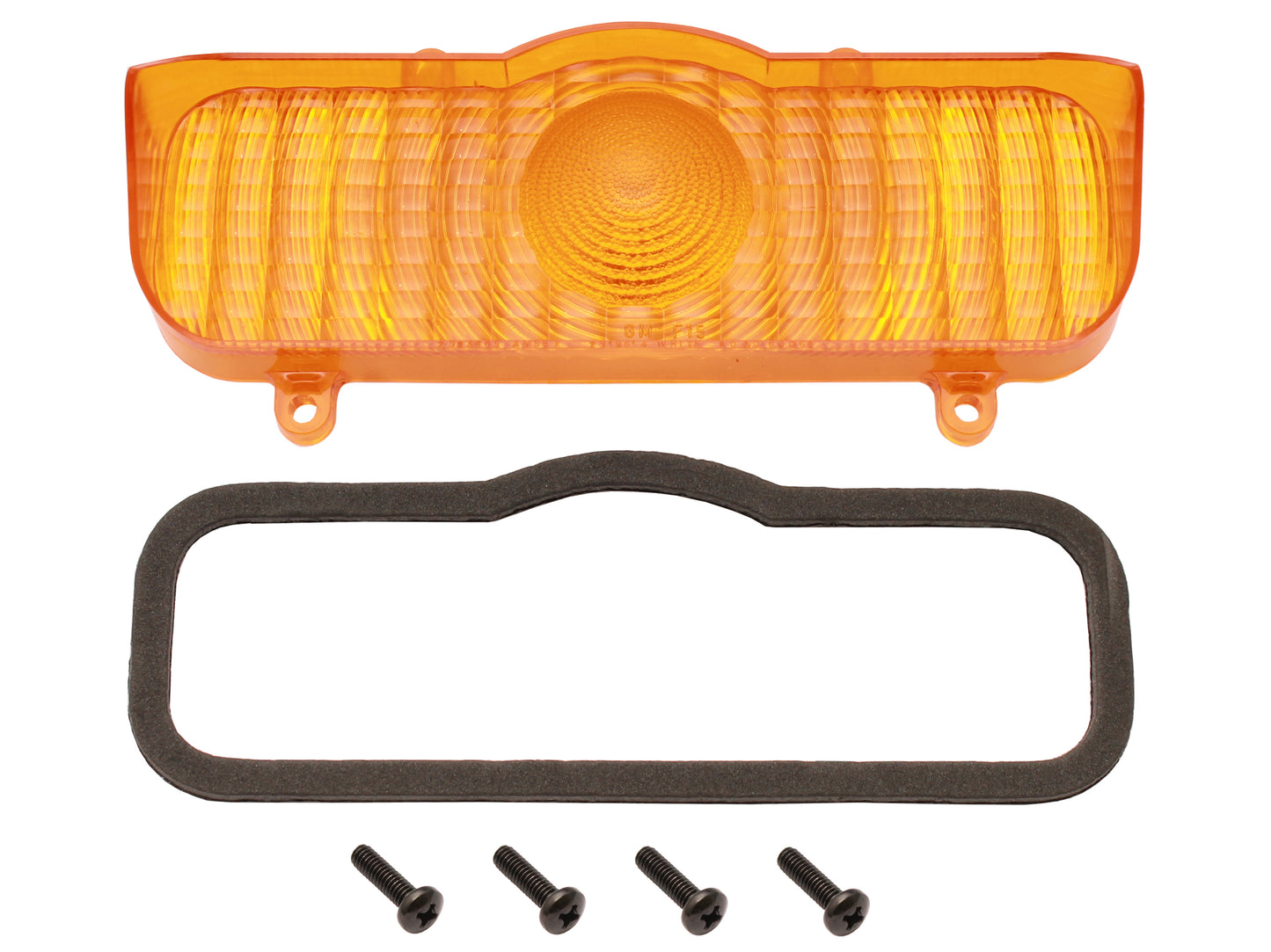 Holden HQ AMBER Front Indicator Parker Lens +Gasket +Screws kit x1 yellow orange - LFT1012