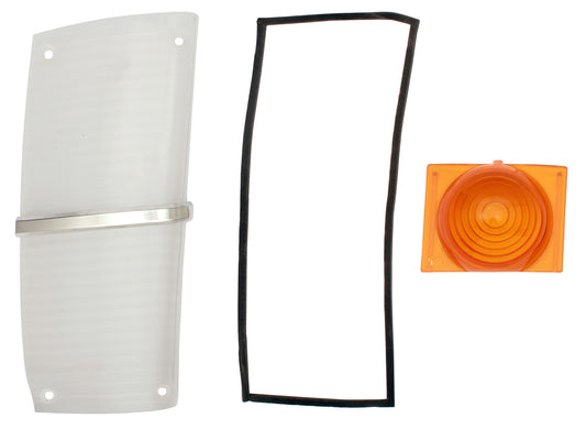 Ford Front Indicator Outer + Inner Lens + Gasket XW RIGHT blinker - LFT2008B