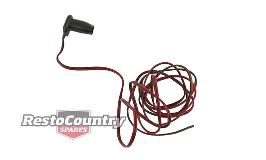Holden Taillight Socket Plug + Red / Brown Wires x1 HQ Sedan. HJ HX Coupe - LOOM090