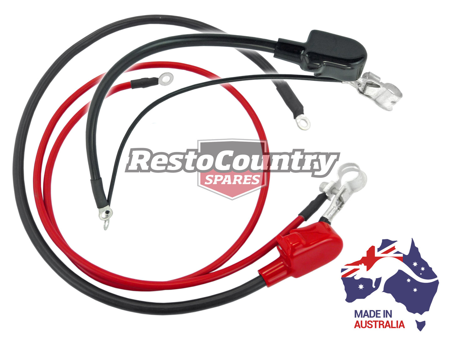 Holden Commodore Battery Cable + Clamp Set VB VC VH V8 253 308 UP TO 140 AMP ALT - LOOM1011