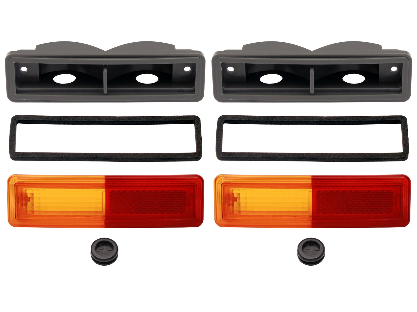 Ford Rear 1/4 Panel Side Indicator Repeater Lights +Gaskets x2 XA XB ZF ZG - LSM2002