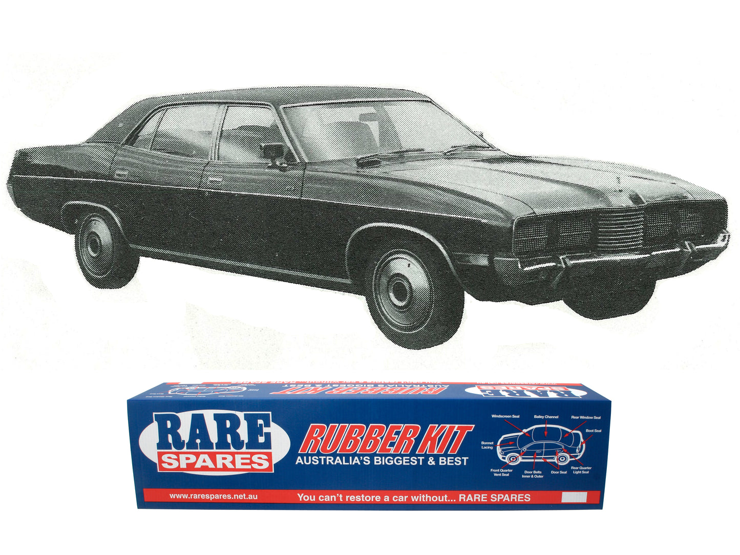Body Rubber Kit Ford P5 LTD Sedan - LTD1