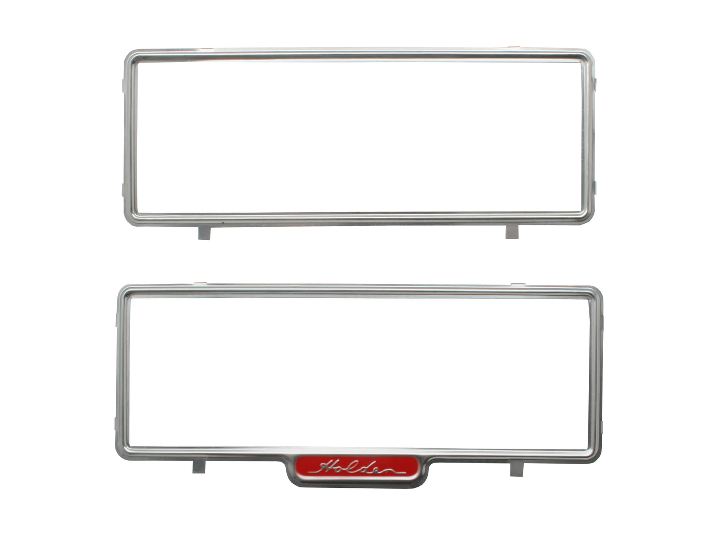 HOLDEN Script Number Plate Frames FX FJ FE FC FB EK EJ EH HD HR HK HT HG LC-LX - M31957
