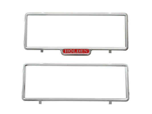 HOLDEN Number Plate Frames -in Capitals- HQ HJ HX HZ WB Torana LC LJ LH LX UC - M37843