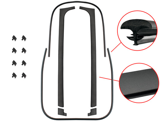 Holden Commodore VL Windscreen Moulding Kit GRAIN FINISH - M39445