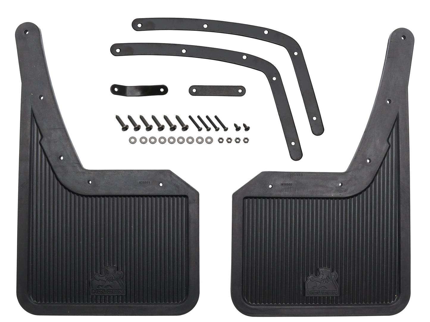 Holden Commodore REAR Mud Flaps w/Logo Kit VN VQ VP VR VS Sedan mudflaps - M39859