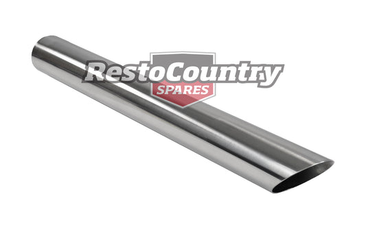 Stainless Steel Exhaust Tip x1 POLISHED 1 3/4" I.D x18" Long Suit Old School Car - MAX040