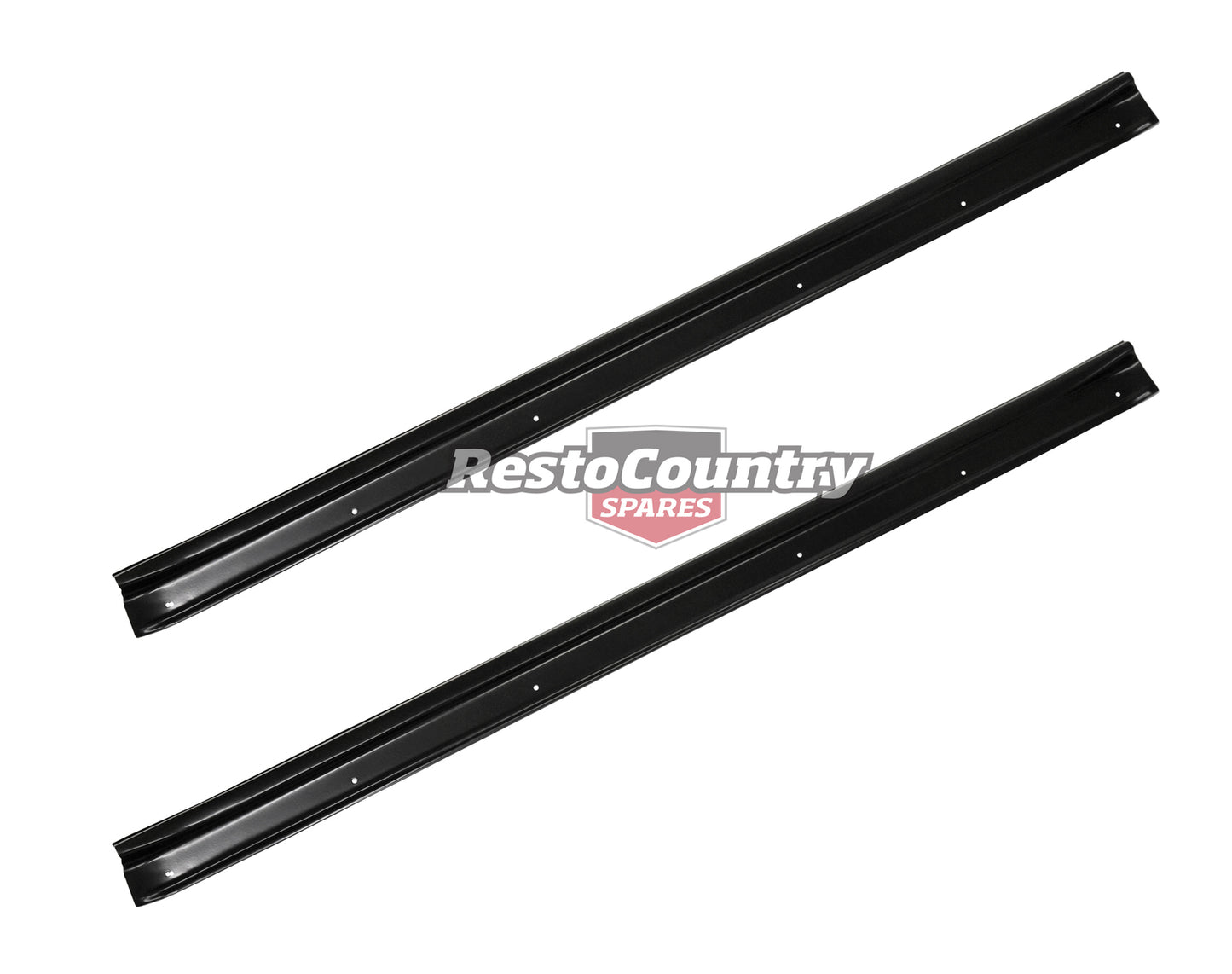 Holden Torana LX UC Hatch BLACK Scuff Plates PAIR hatchback 2 door floor trim - MAX094BK