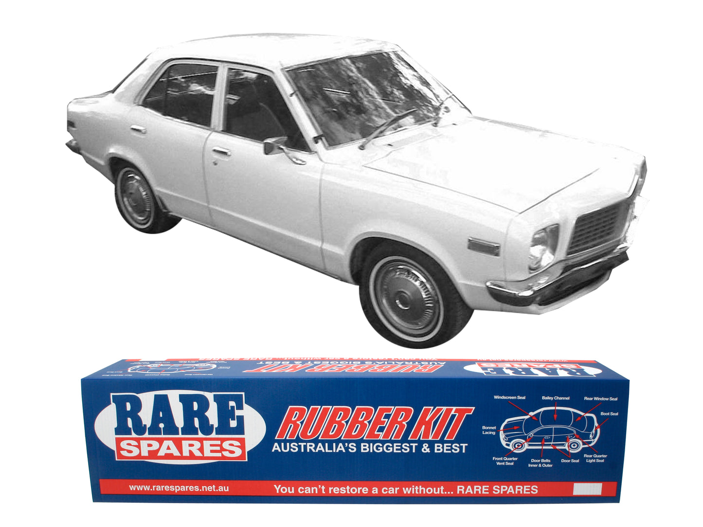 Body Rubber Kit Mazda 808 Sedan - MAZ8