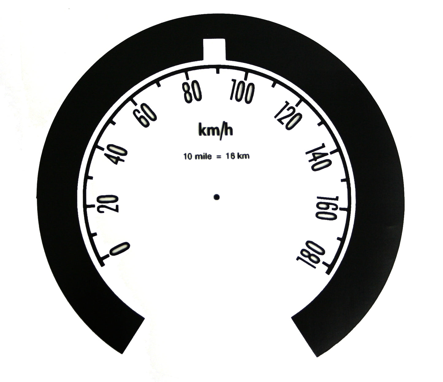 Speedo Conversion Decal (Metric) Holden FB EK - MSC2000