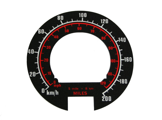 Speedo Conversion Decal (Metric) Holden HT HG - MSC2004