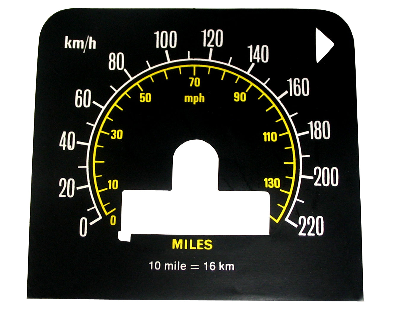 Speedo Conversion Decal (Metric) Holden HQ GTS - MSC2102