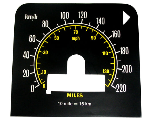Speedo Conversion Decal (Metric) Holden HQ GTS - MSC2102