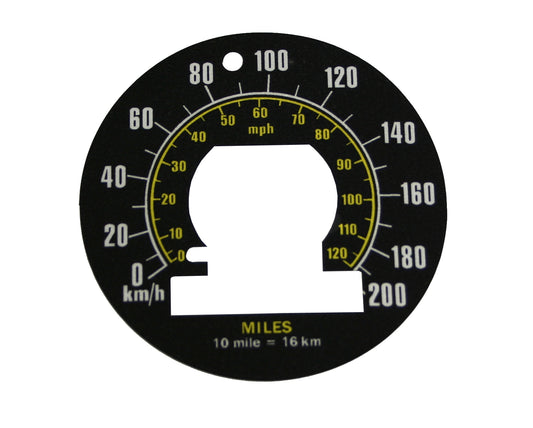 Speedo Conversion Decal (Metric) Holden LC LJ GTR XU1 - MSC2104