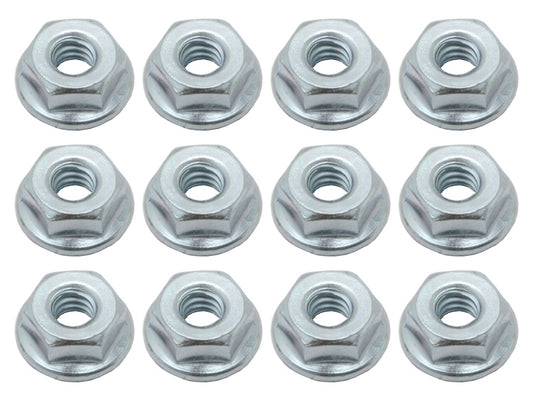 Holden Nut Kit 3/16" - 24 x 3/8" Hex 1/2" Serrated Flange Zinc - NH0006