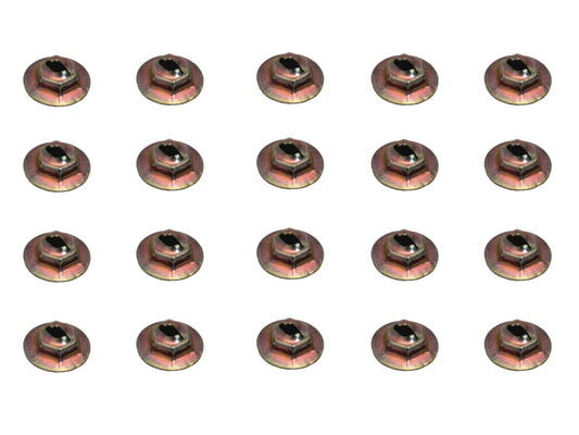 Speed Nut 20x 1/8" Ford XK-XW XY XA XB XC Holden FX-HK-HG HQ HJ HX HZ WB LC-UC - NS0002