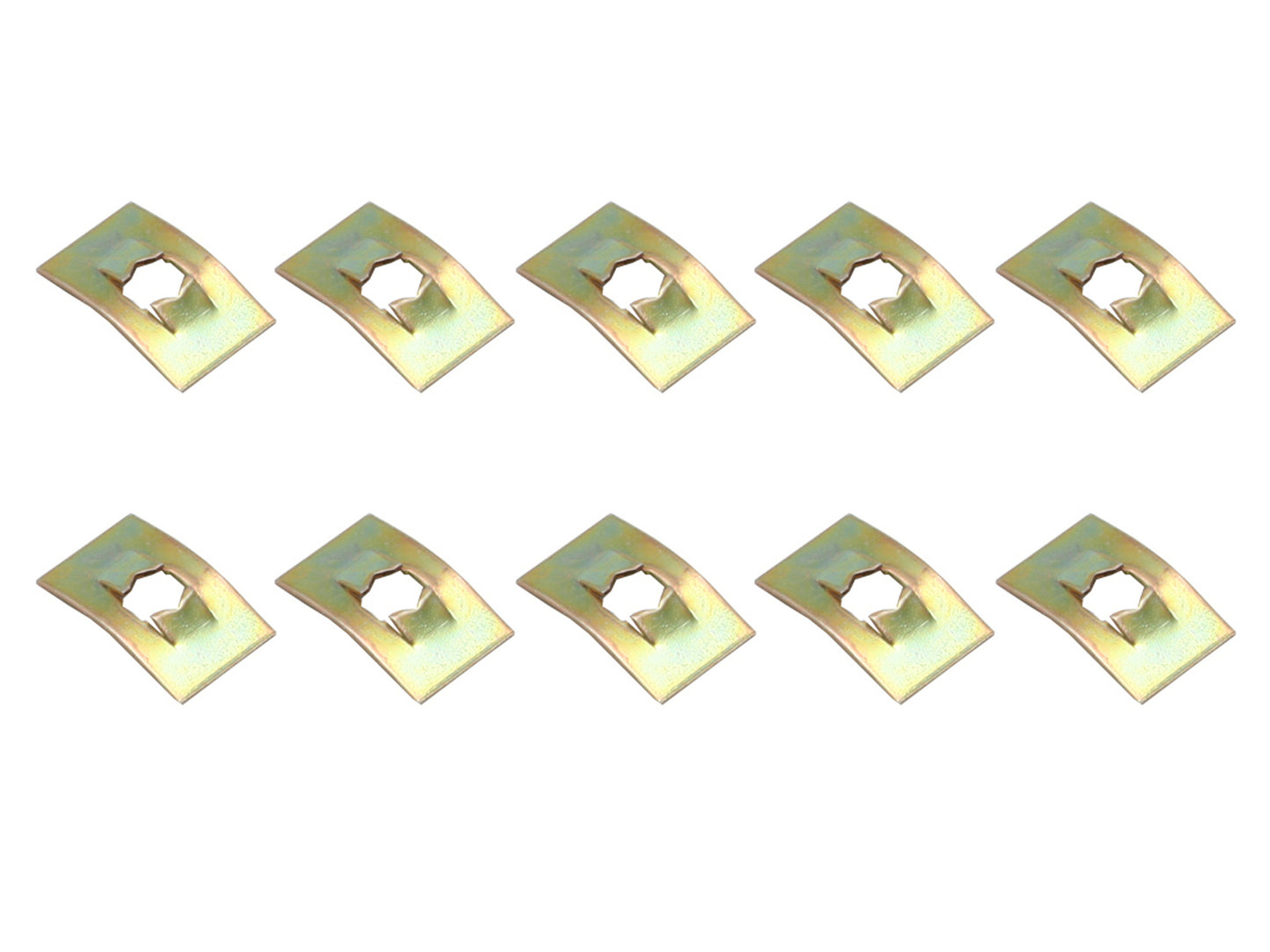 Universal Push On Speed Nut Pack x10 6 Gauge bolt nuts - NS0035