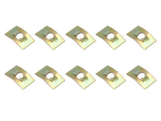 Universal Push On Speed Nut Pack x10 6 Gauge bolt nuts - NS0035