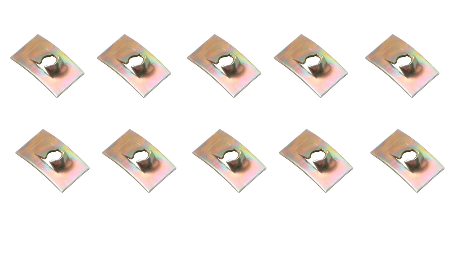 Universal Push On Speed Nut Pack x10 8 Gauge bolt nuts - NS0036