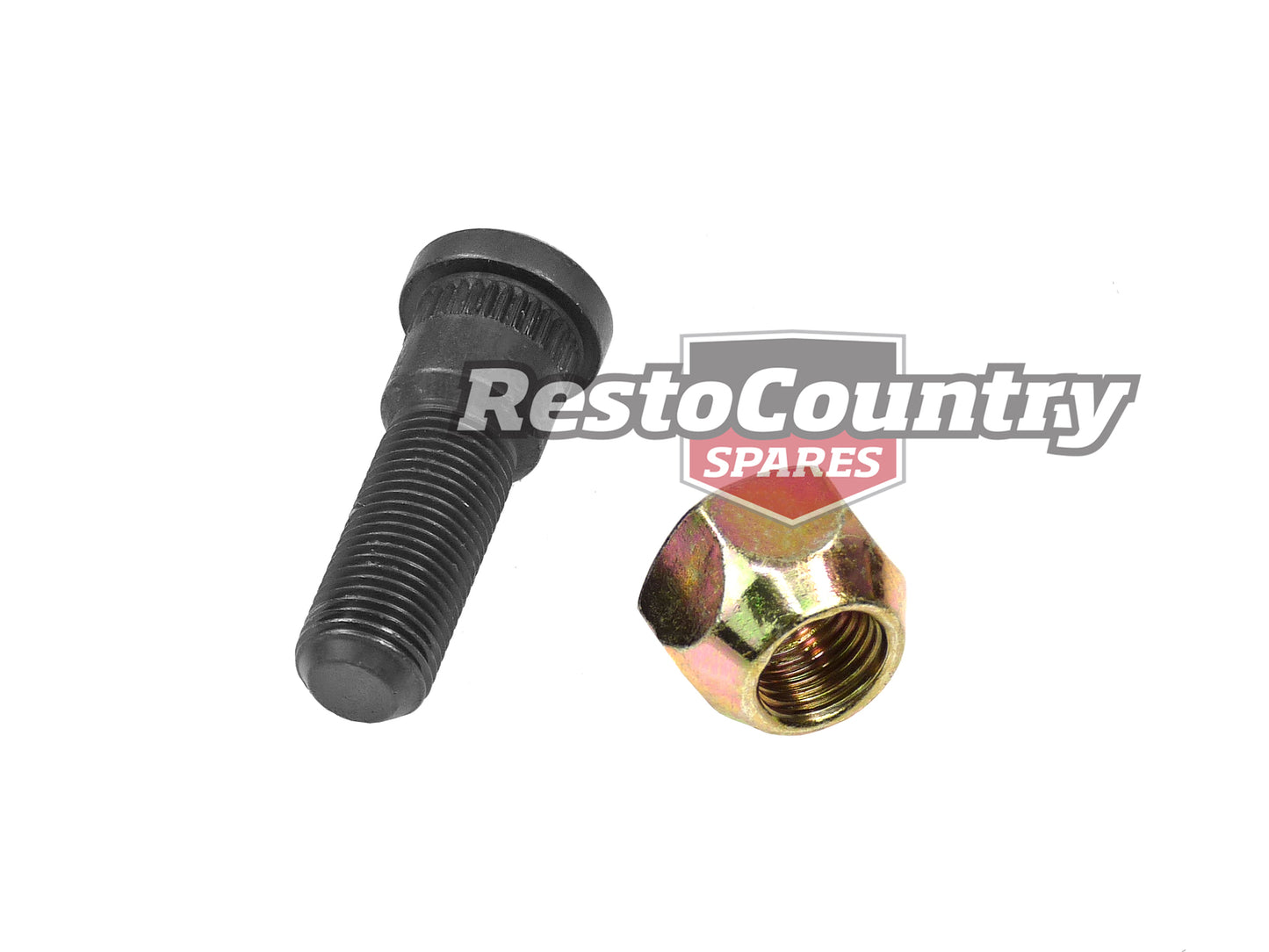 Ford Rear DRUM Wheel Stud + Nut x1 XR XT XW XY XA XB XC XG XH rim bolt - NS217