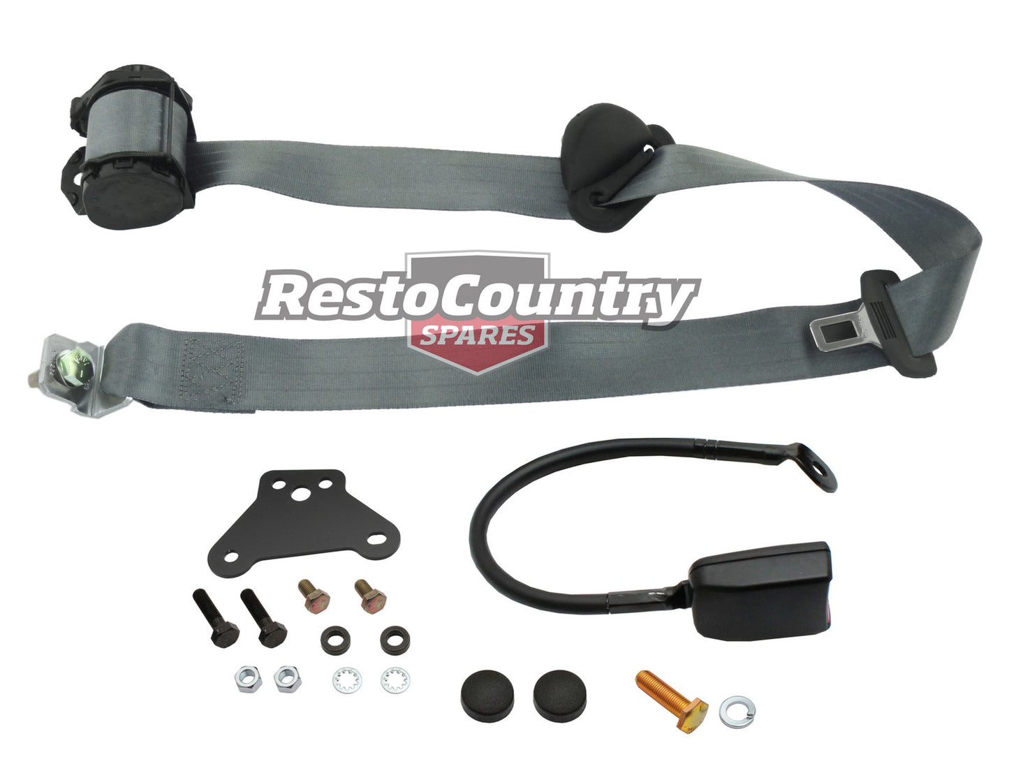 Inertia Seat Belt (Grey - Front RH Bucket Seat) Ford XE XF ZK ZL - PE3596GY