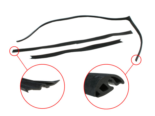 Holden Commodore Window Bailey Channel LEFT FRONT VN VP VR VS glass rubber - RBC1067