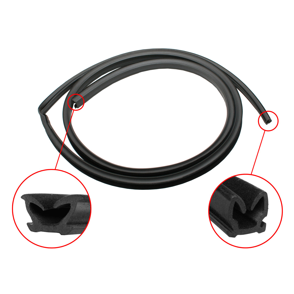 Ford Window Bailey Channel FRONT Door XD XE XF XG ZJ ZK ZL felt seal - RBC2010