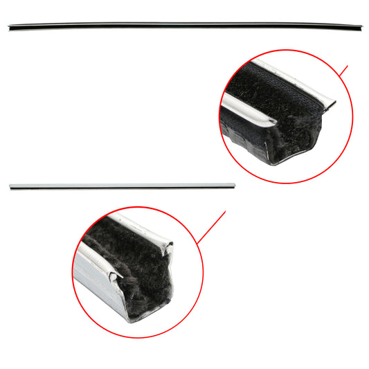 Ford Bailey Channel Set x1 Front or Rear XK XL XM XP door window felt - RBC2102