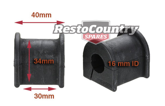 Ford Rubber Sway Bar Mount 'D' Bush Pair 16mm XK XL XM XP XR XT XW XY suspension - RBK1049