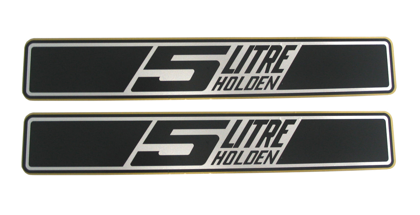 Rocker Cover Decal ‘5 Litre’ Pair Holden HK - RCD1000