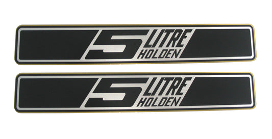 Rocker Cover Decal ‘5 Litre’ Pair Holden HK - RCD1000