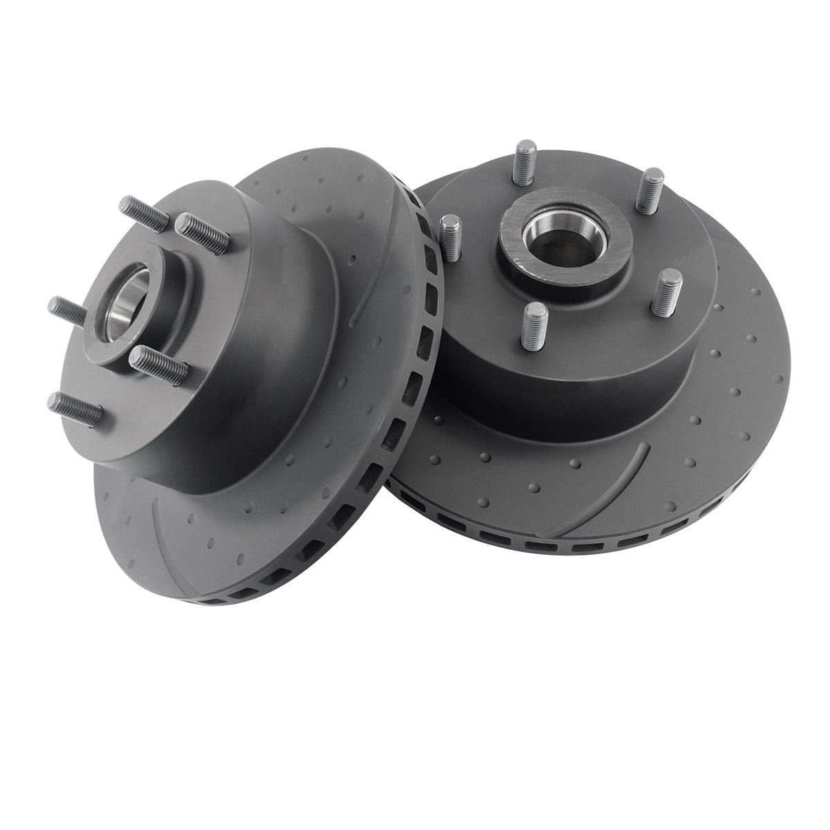 RDA Front Disc Brake Rotor Pair (Slotted & Dimpled) Holden VB VC VH VK 6Cyl V8 / VL VN VG VP 6cyl - RDA15D