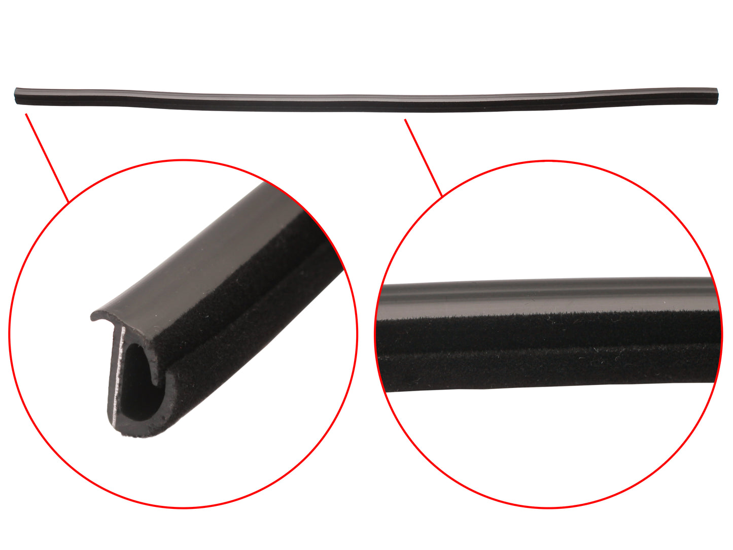 Holden Door Weather Belt Rubber Strip FRONT INNER LH/RH Commodore VB VC VH VK VL - RDB1003