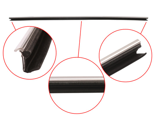 Holden Door Weather Belt Strip FRONT INNER CHROME L / R Commodore VB VC VH VK VL - RDB1003A