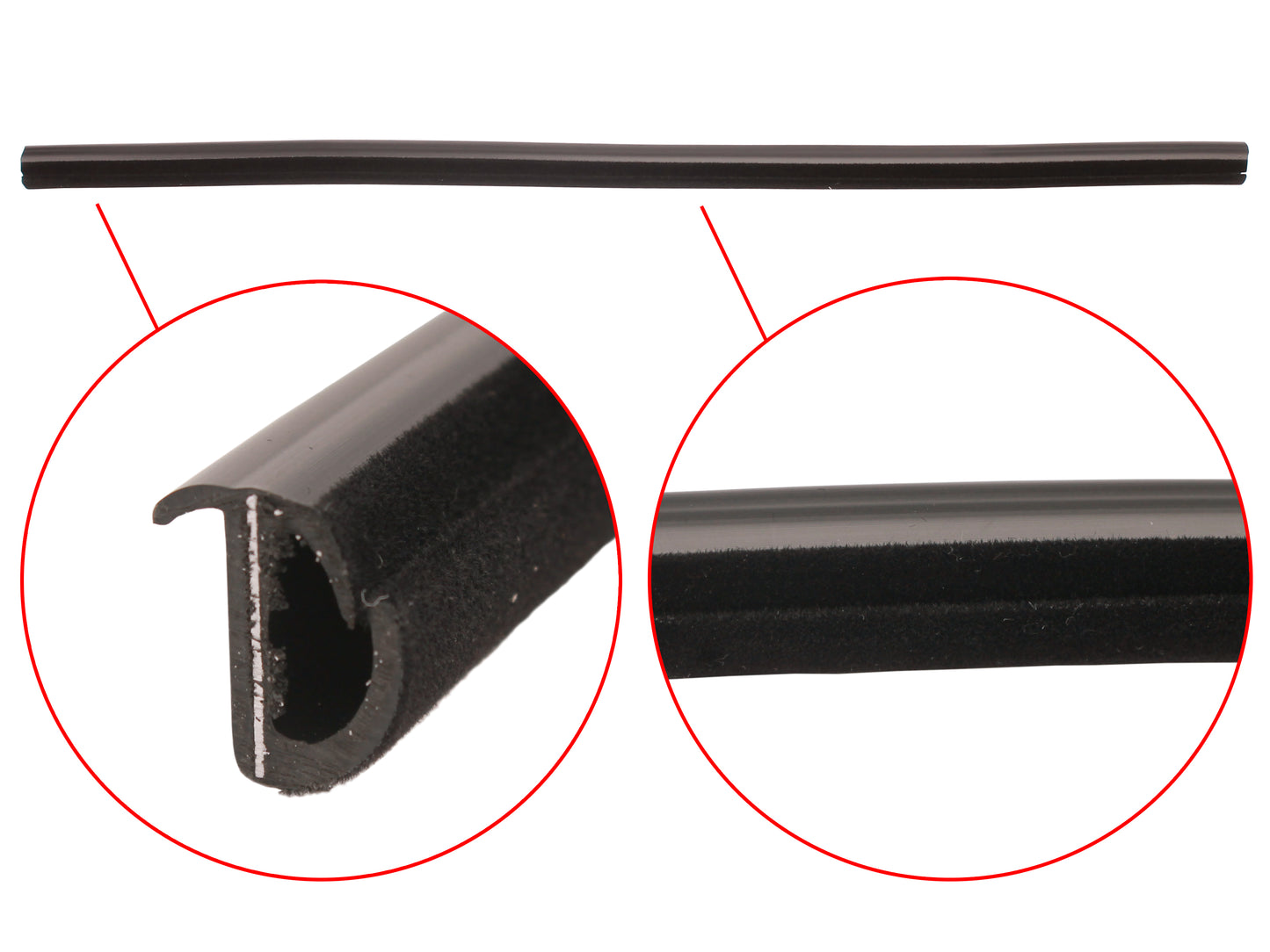 Holden Commodore REAR Door Weather Belt Rubber Strip INNER x1 VB VC VH VK VL - RDB1004
