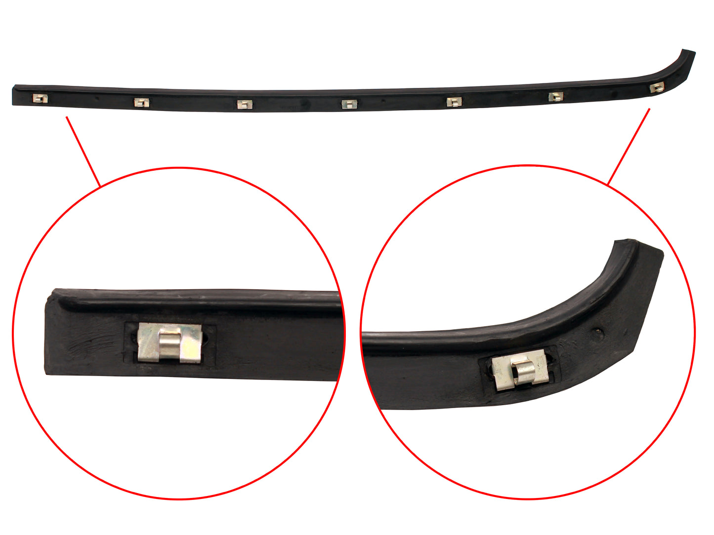 Holden Door Weather Belt REAR- LEFT OUTER / RIGHT INNER. HT HG Sedan strip seal - RDB1039