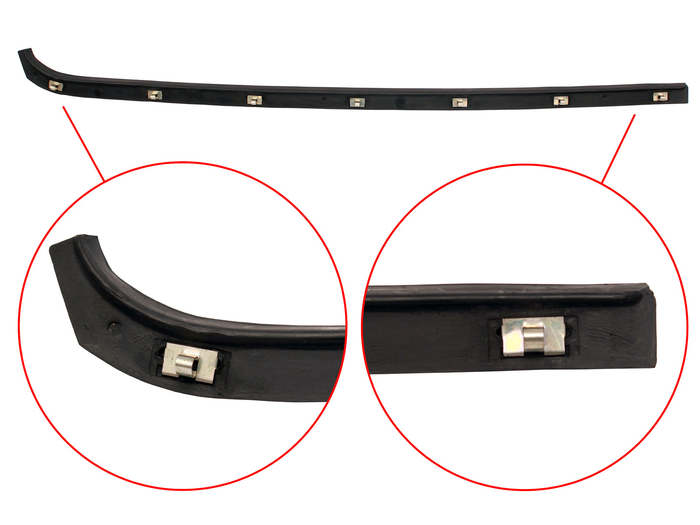 Holden Door Weather Belt REAR- LEFT INNER / RIGHT OUTER. HT HG Sedan strip seal - RDB1040