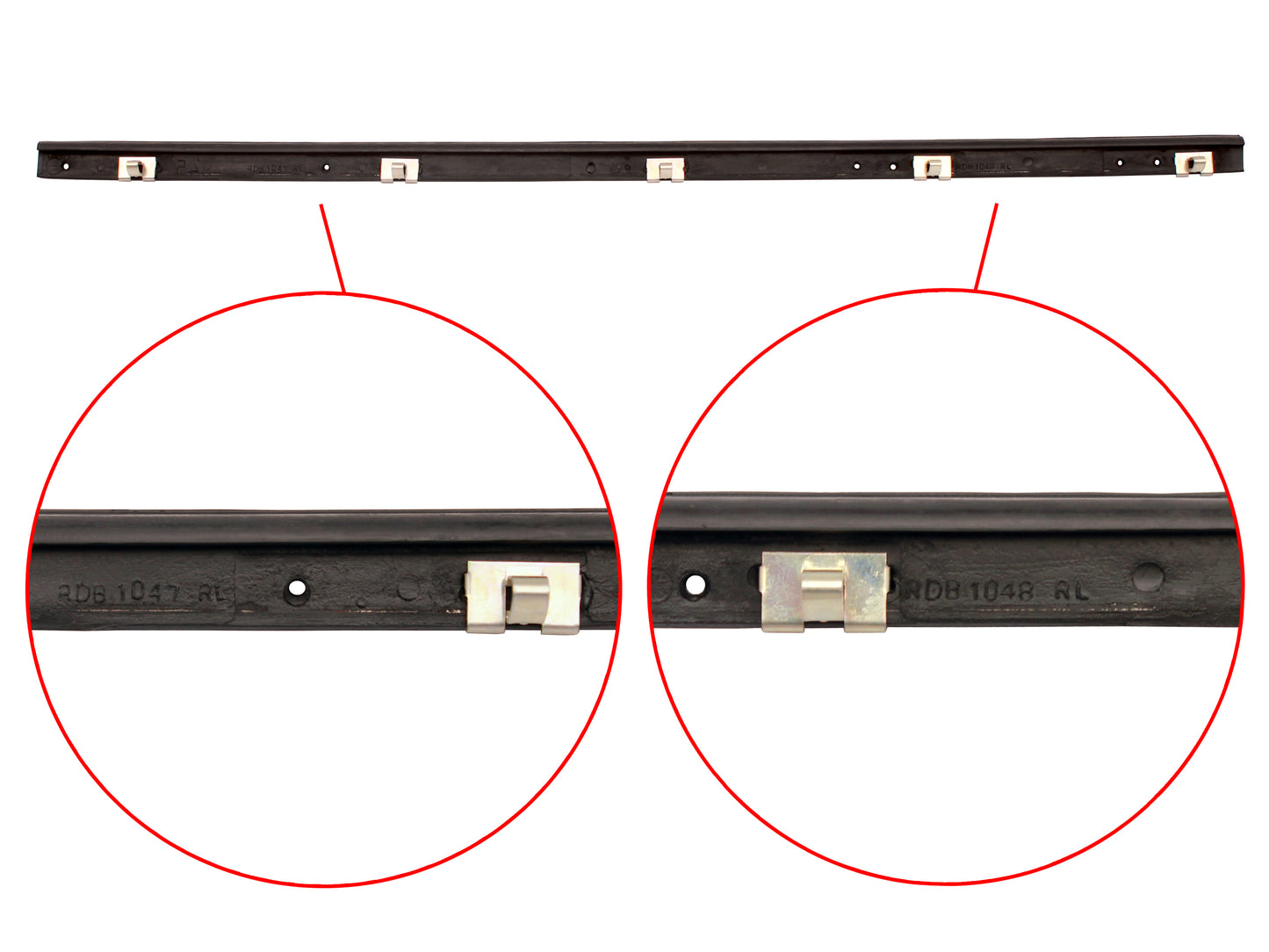 Holden Door Weather Belt REAR- LEFT OUTER / RIGHT INNER. HD HR strip seal - RDB1047