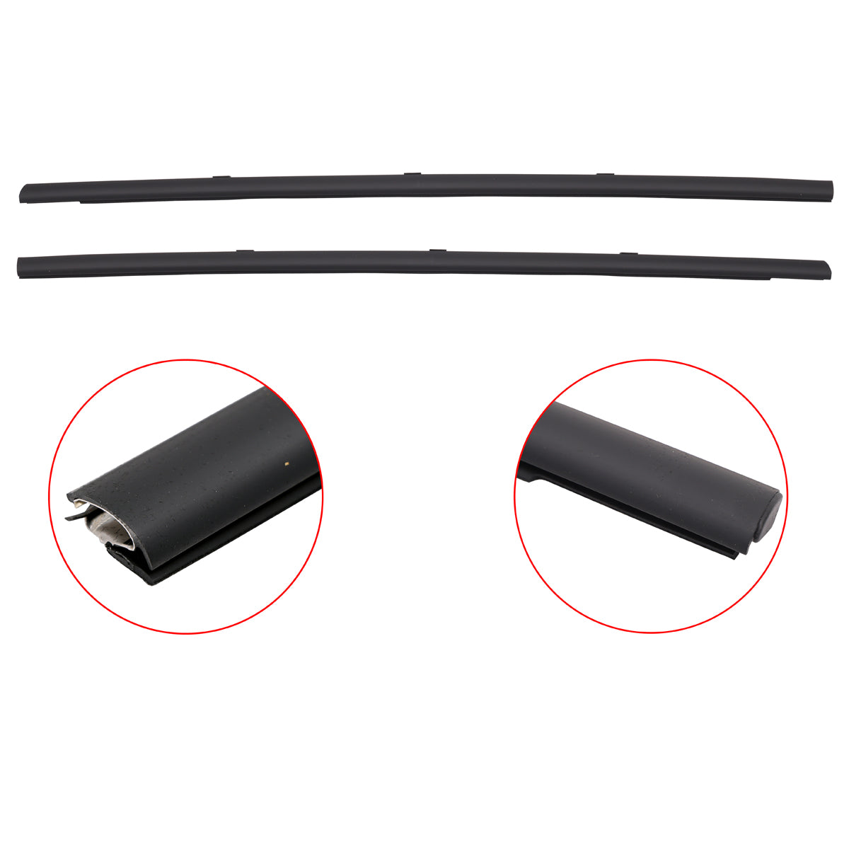 Outer Door Belt Kit Genuine Black VT VU VX VY VZ Left & Right Hand Front - RDB1091