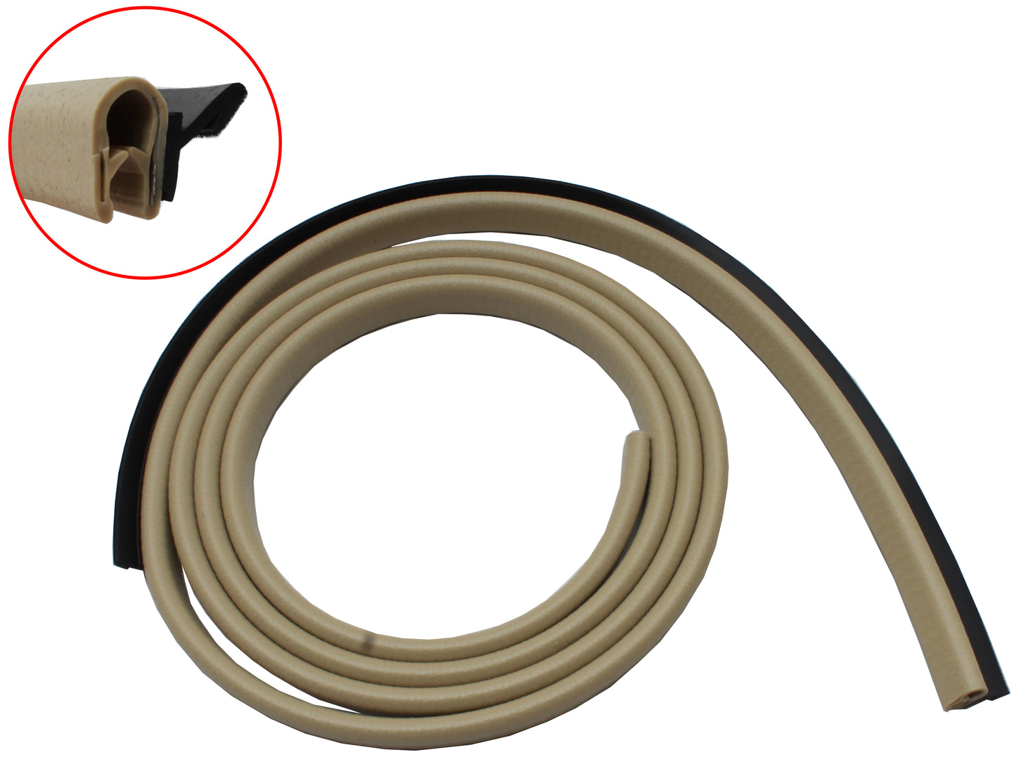 Holden Monaro Coupe Weather Seal Door Belt CHAMOIS Left REAR Inner HQ HJ HX - RDB1173CH