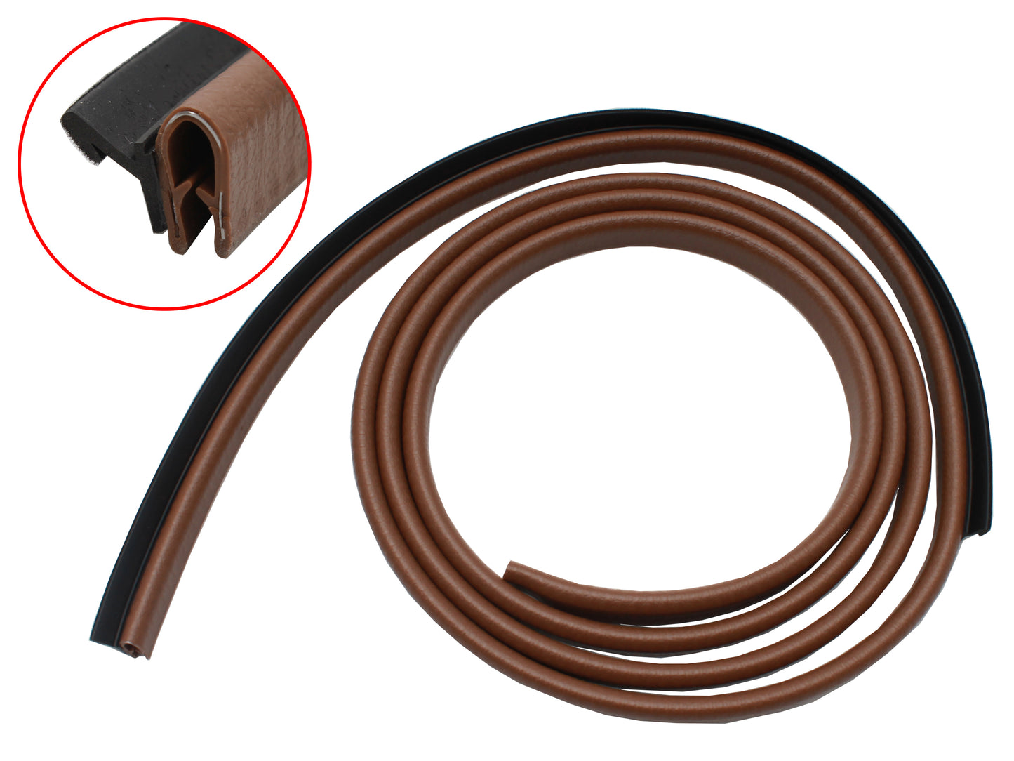 Holden Monaro Coupe Weather Seal Door Belt BROWN Right REAR Inner HQ HJ HX - RDB1174MB