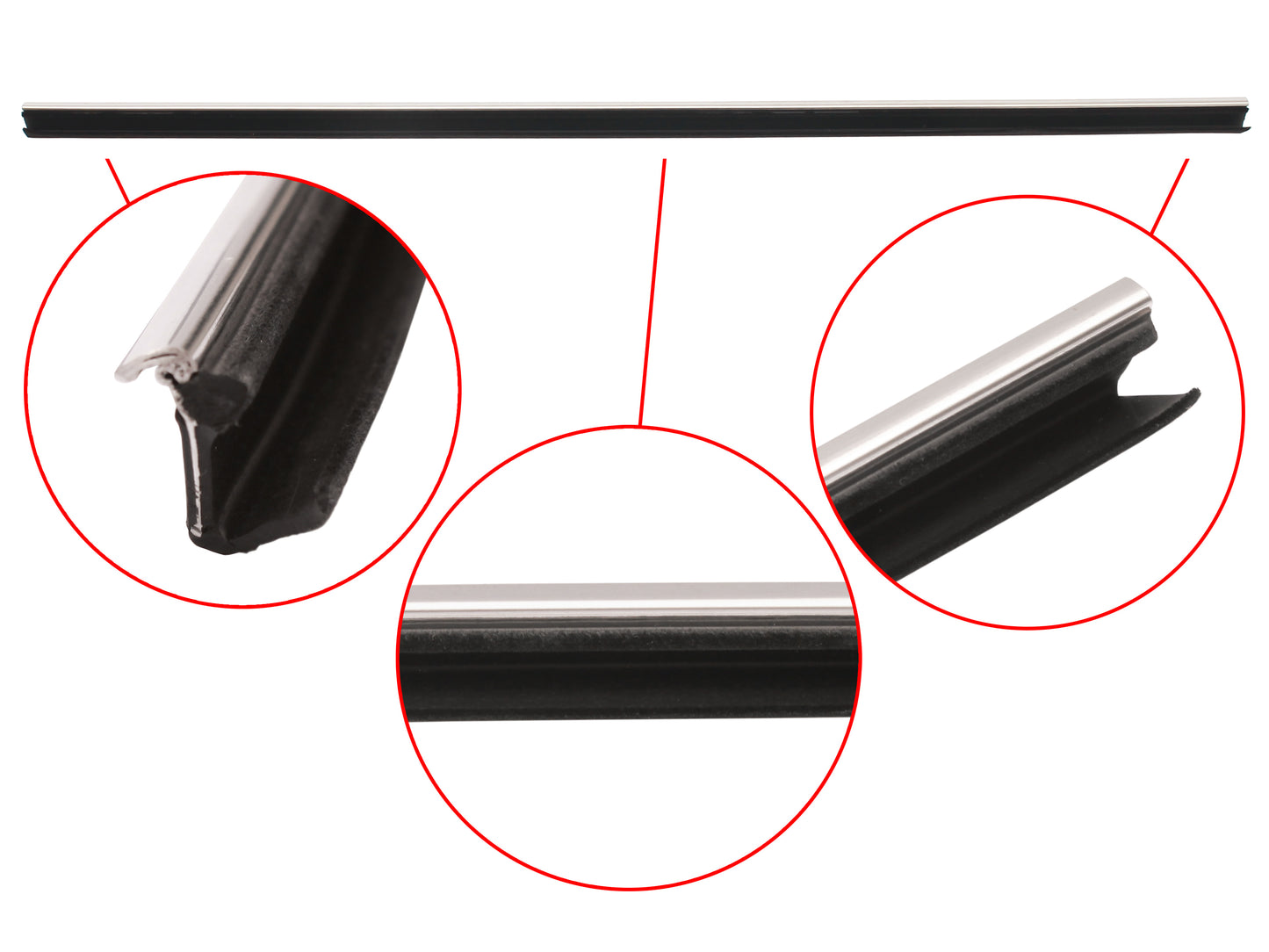 Ford INNER Front Door Belt/ Weather Strip XC Falcon ZH Fairlane Left or Right x1 - RDB2008