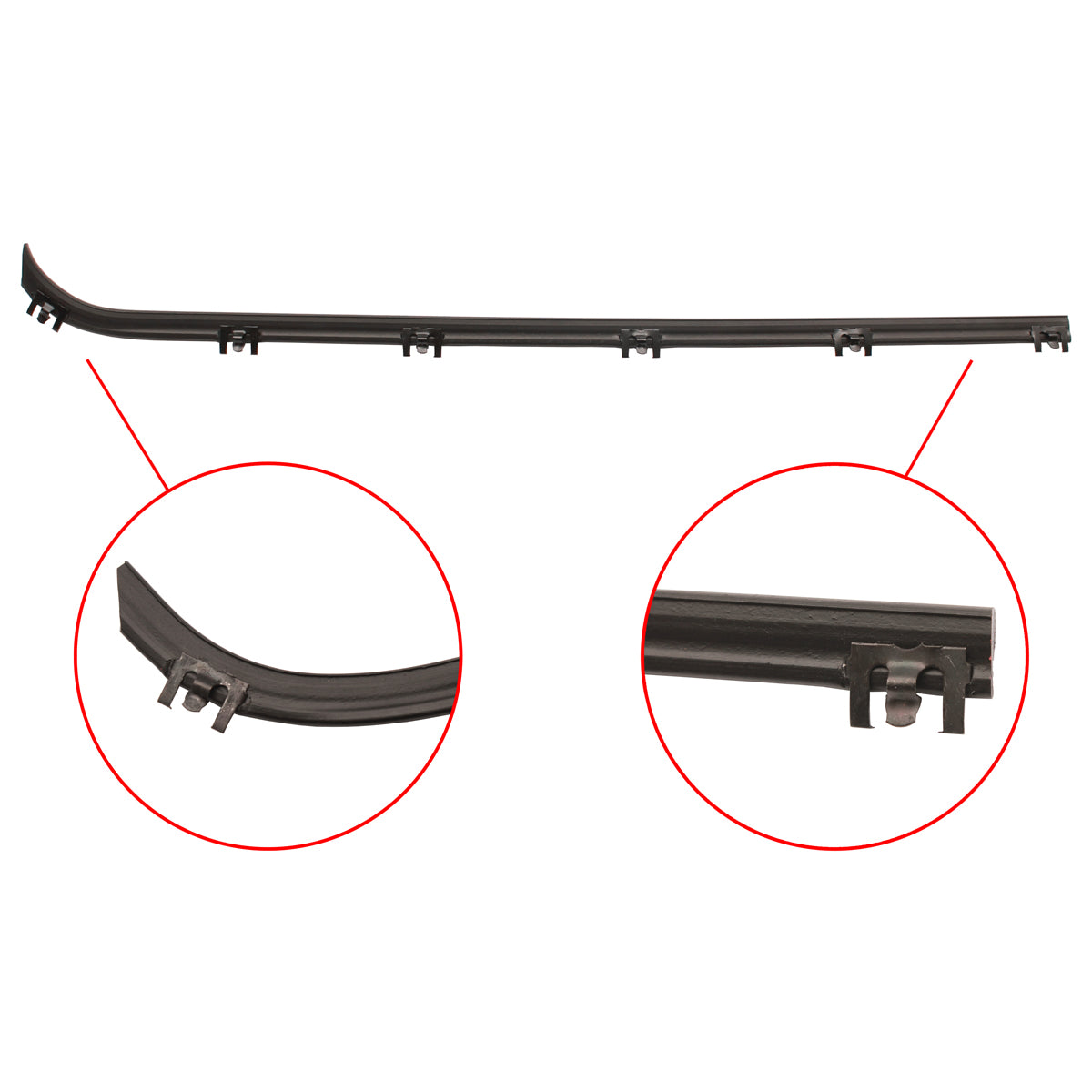 Door Belt F100 1971-1980 Left Hand Inner - RDB2037