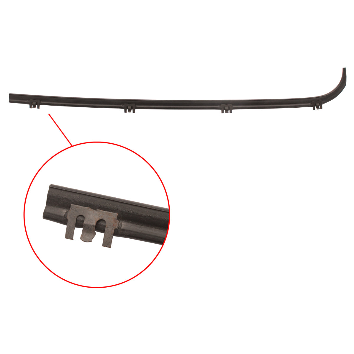 Door Belt Ford Bronco RHF Inner Replacement - RDB2070