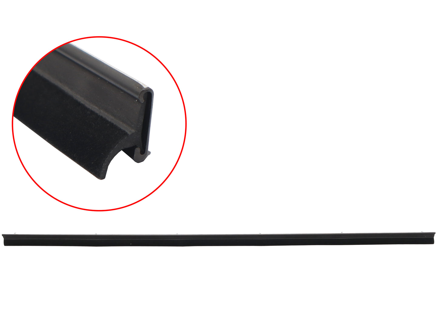 Front RH Black Trim Inner Door Belt Landcruiser FJ60 - RDB3672BL