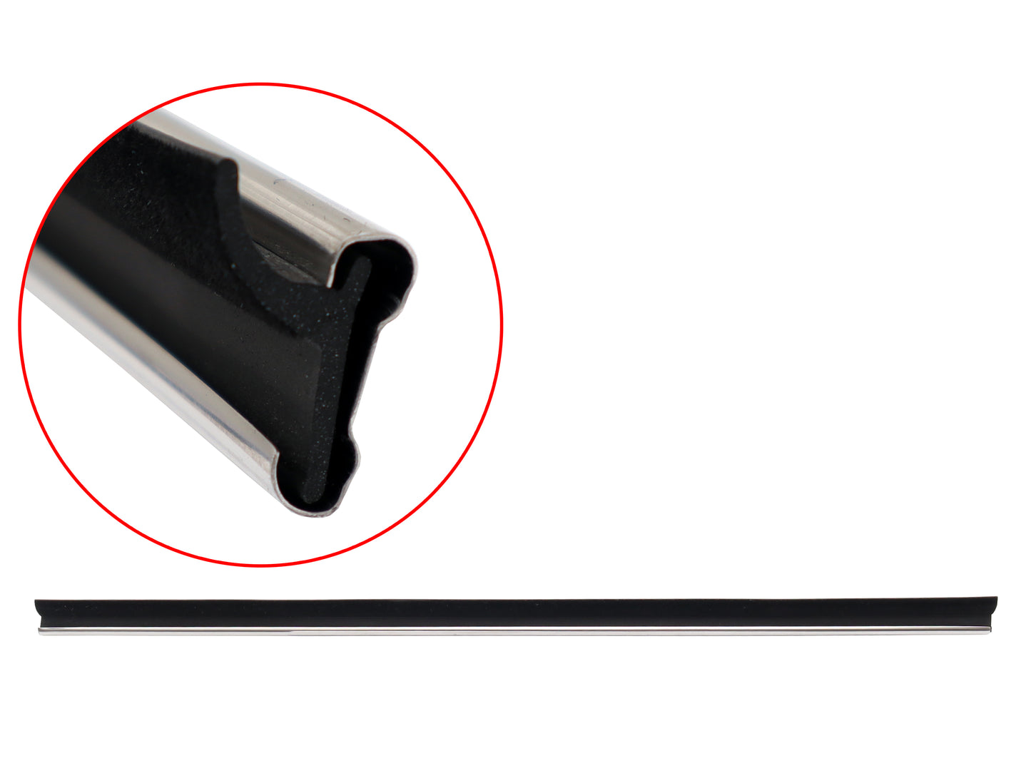 Rear RH Stainless Trim Inner Door Belt Landcruiser FJ60 - RDB3676