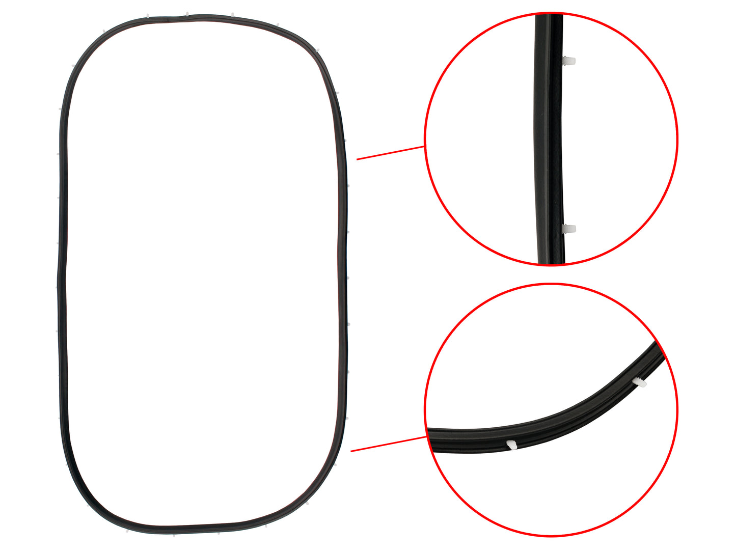 Holden REAR Door Seal LEFT or RIGHT HD HR HK HT HG Sedan - RDS1060