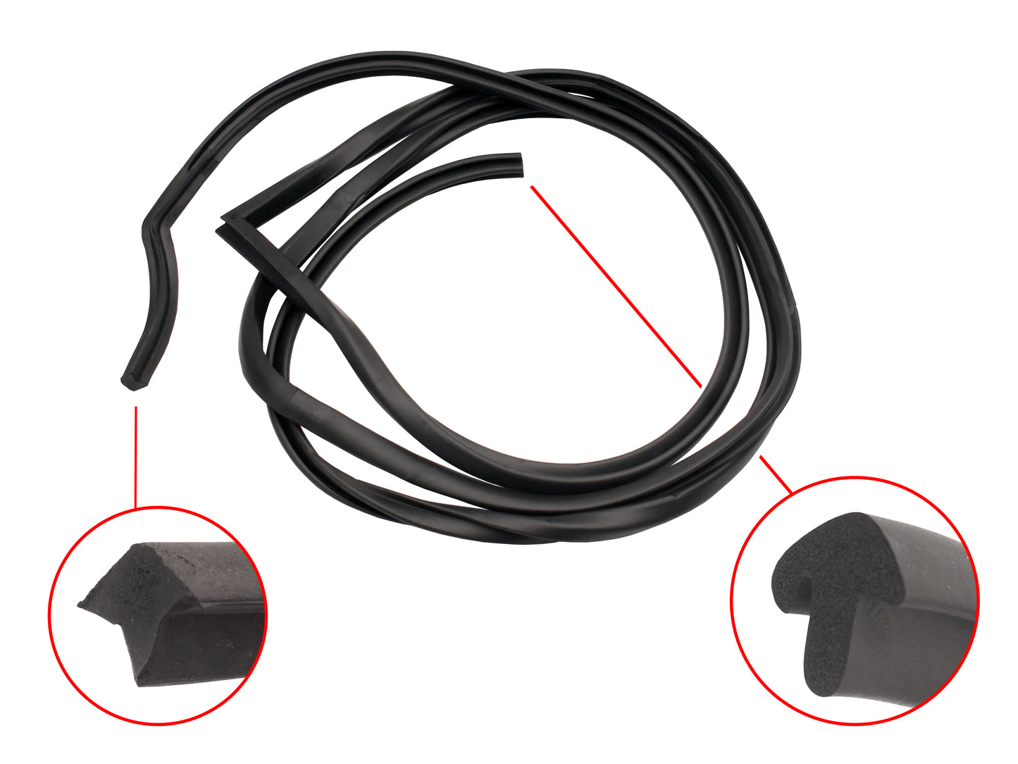 Ford Rubber Door Seal Rear RIGHT XK XL XM XP Sedan - RDS2019H
