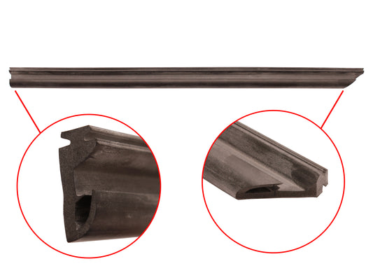 Glass Divider Seal (LH) Celica Corolla / RX4 / 180B 200B / Zephyr - RGDSL
