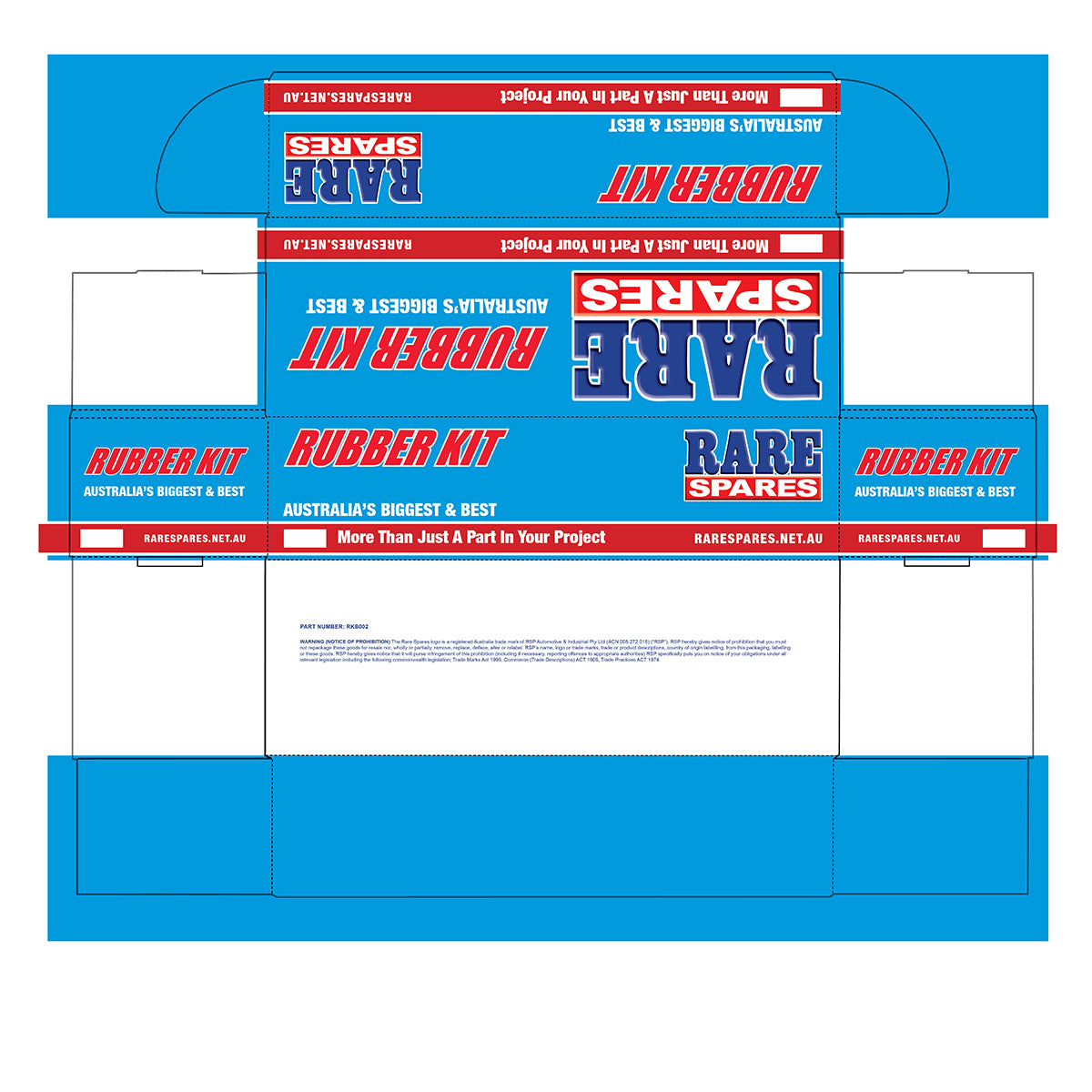 Carton Box For Rubber Kit (Small) 890 x 310 x 225 - RKB002